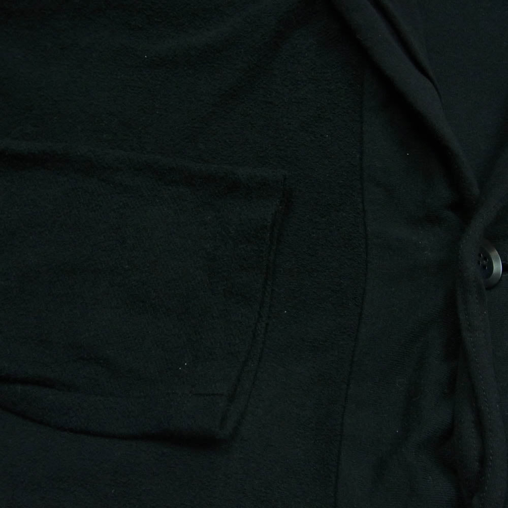 Yohji Yamamoto POUR HOMME ヨウジヤマモトプールオム 18SS HW-T78-983 ダブルフェイス ロング丈 ボタン パーカー ブラック系 3【中古】
