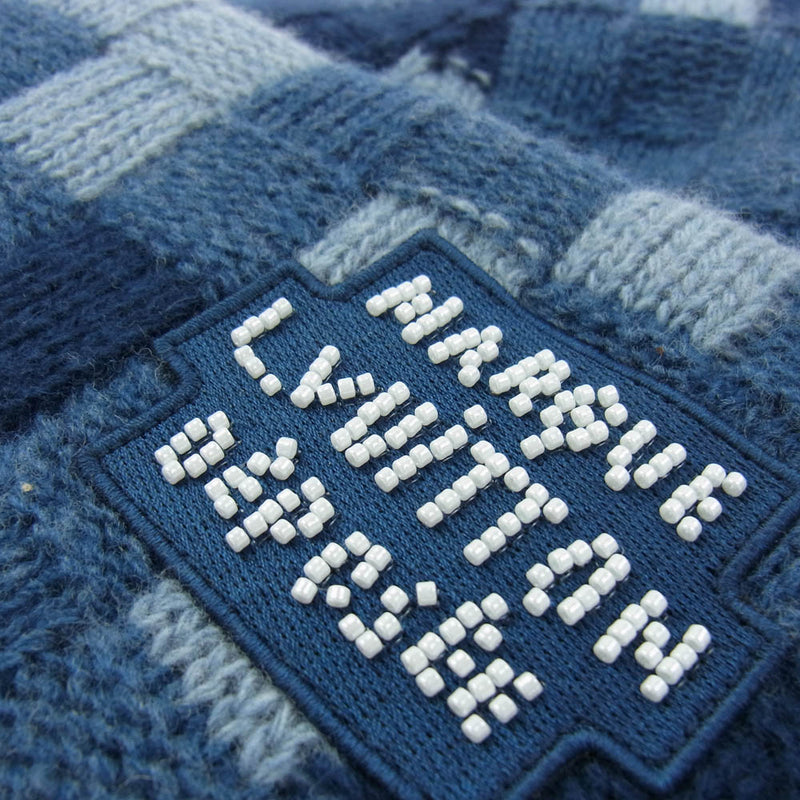 Louis Vuitton ダミエエベヌ ウールシルクカシミヤドライバーズニット