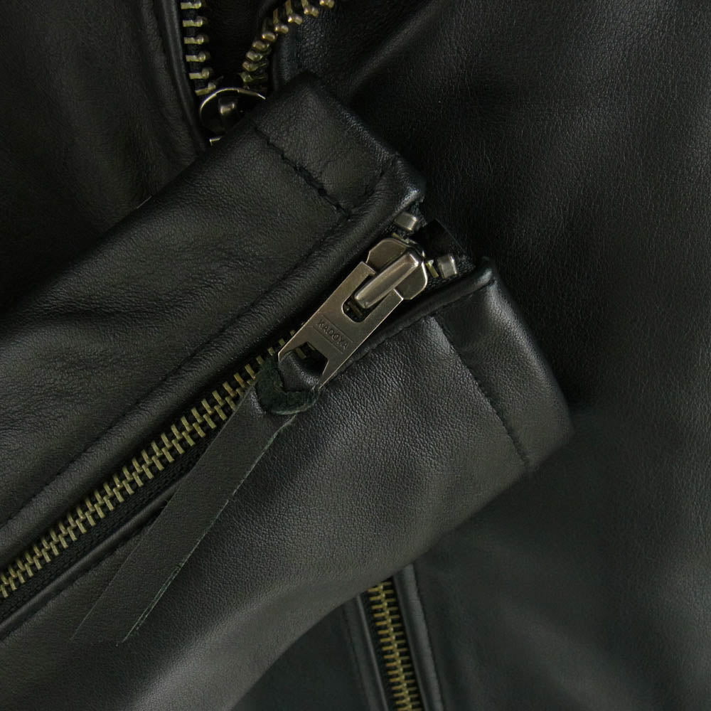 KADOYA カドヤ TWR-2 カウレザー ダブルライダース ジャケット ブラック系 XL【美品】【中古】