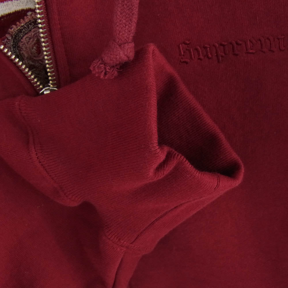 Supreme シュプリーム 22AW Lakshmi Zip Up Hooded Sweatshirt Cardinal ラクシュミ ジップアップ フーデッド スウェットシャツ フーディ パーカー エンジ系 XL【中古】