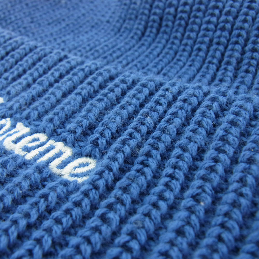 Supreme シュプリーム loose gauge beanie ロゴ ビーニー ブルー系【中古】