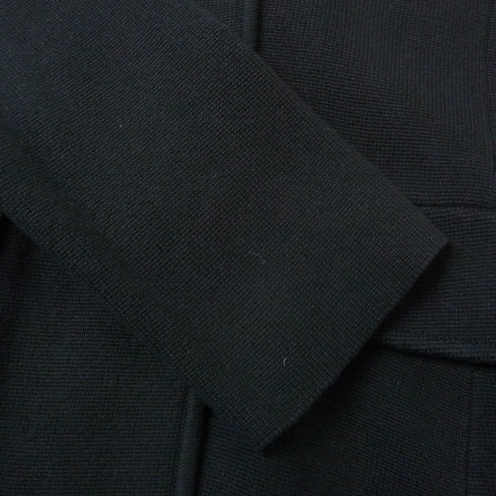 RALPH LAUREN ラルフローレン ローレンラルフローレン 緑タグ コットンニット 3B テーラードジャケット ブラック系 M【中古】