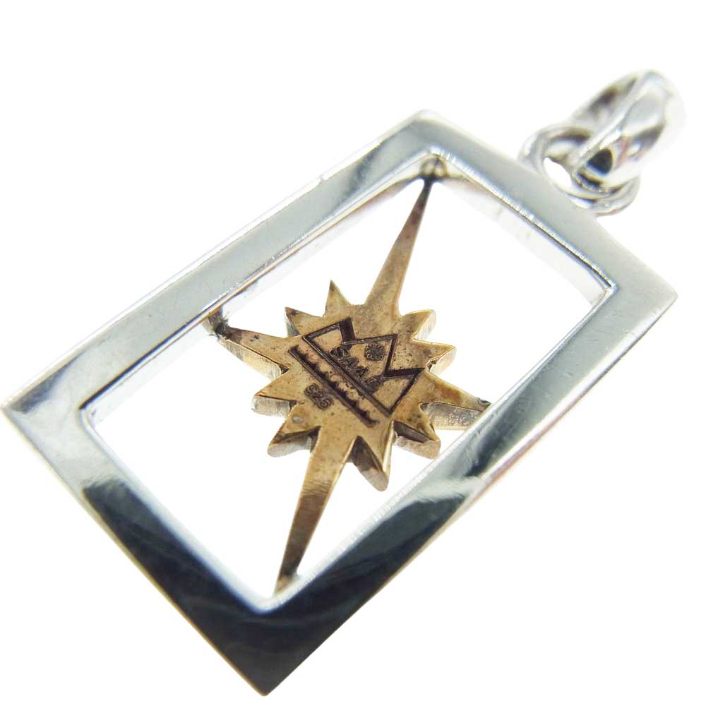 SAAD サード サン シンボル スクエア ペンダントトップ シルバー系 ゴールド系【中古】