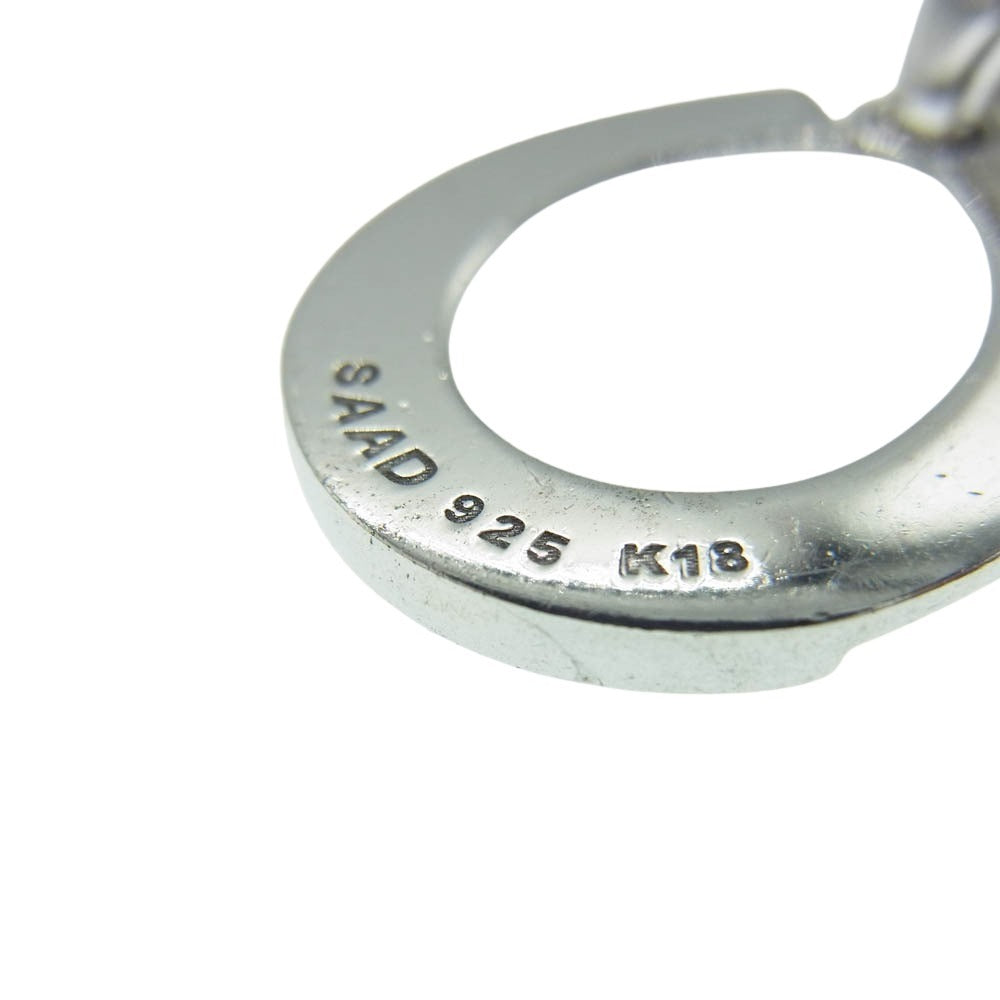 SAAD サード ホースシュー K18 ゴールド 付 ペンダント トップ シルバー系 ゴールド系【中古】