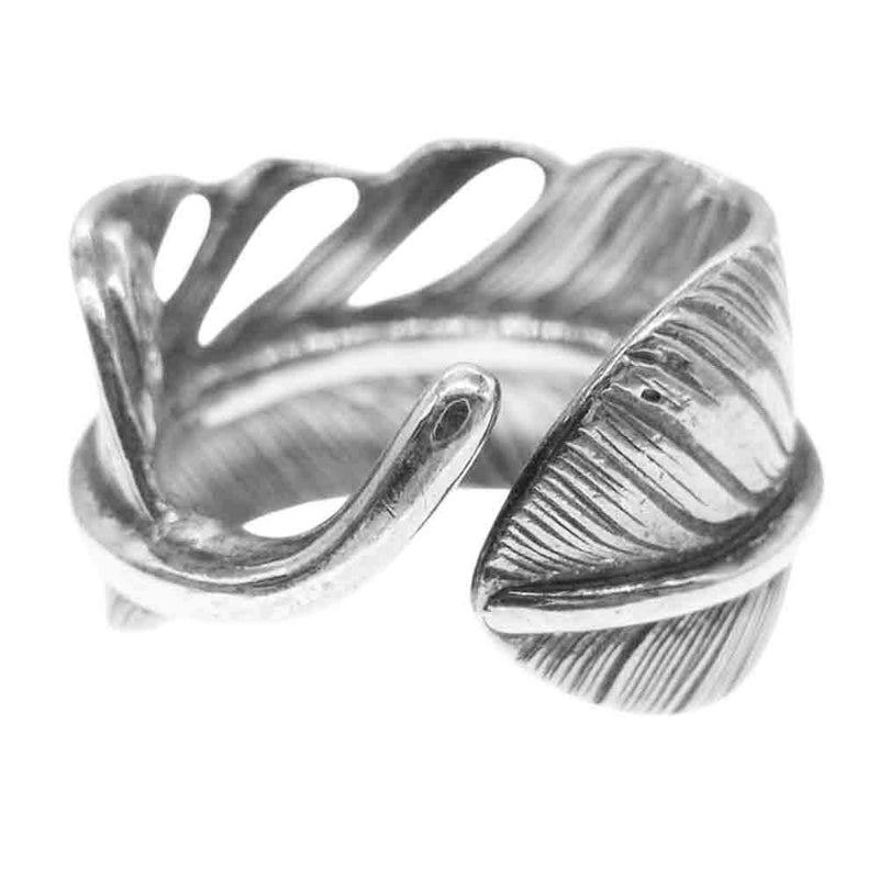 WING ROCK ウィングロック フェザー リング 16-17号 WINGROCK ウィングロック フェザー リング シルバー系【中古