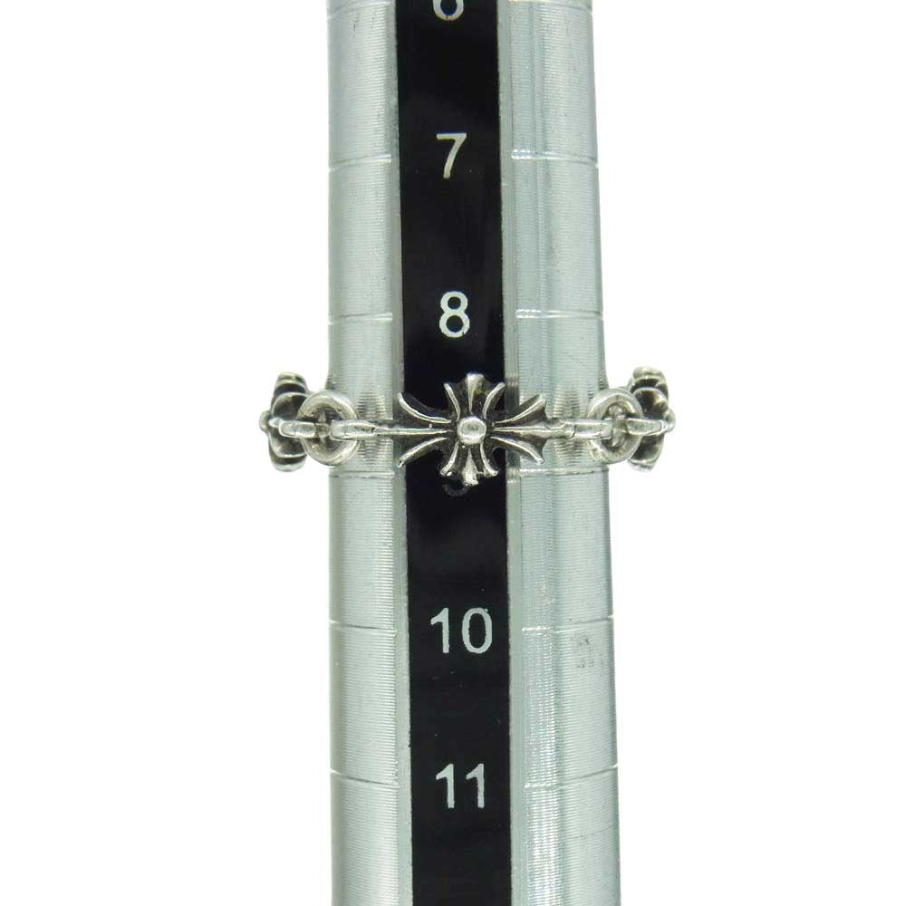 CHROME HEARTS クロムハーツ(原本無) RING TNY E CH PLS タイニーE CHプラス リング 4LINK シルバー系 9号【中古】