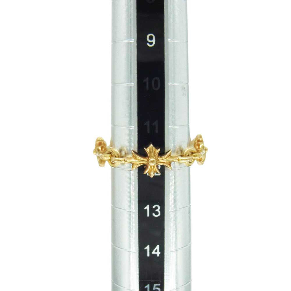 CHROME HEARTS クロムハーツ(原本無) 22K RING TNY E CH PLS タイニーE CHプラス リング 4LINK ゴールド系 12【中古】