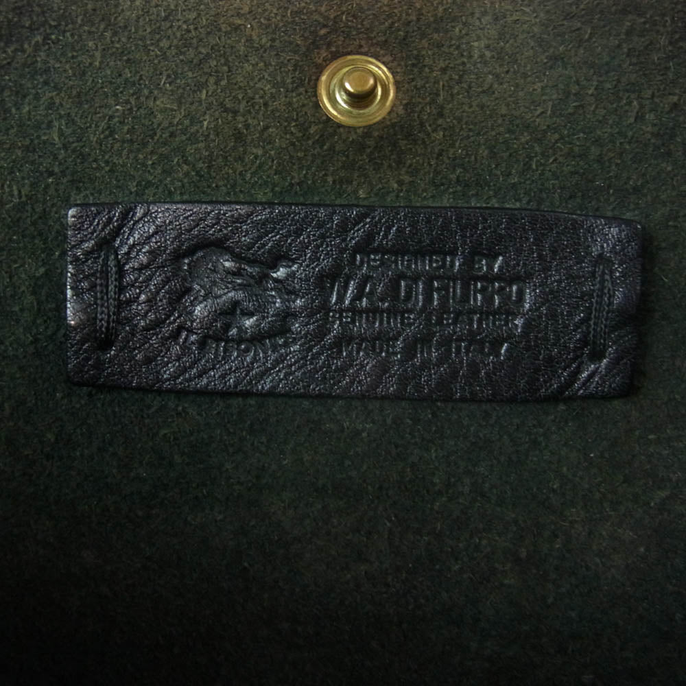 IL BISONTE イルビゾンテ 54_1_54162307511 レザー イタリア製 クロス ボディ ショルダー バッグ ブラック系【中古】