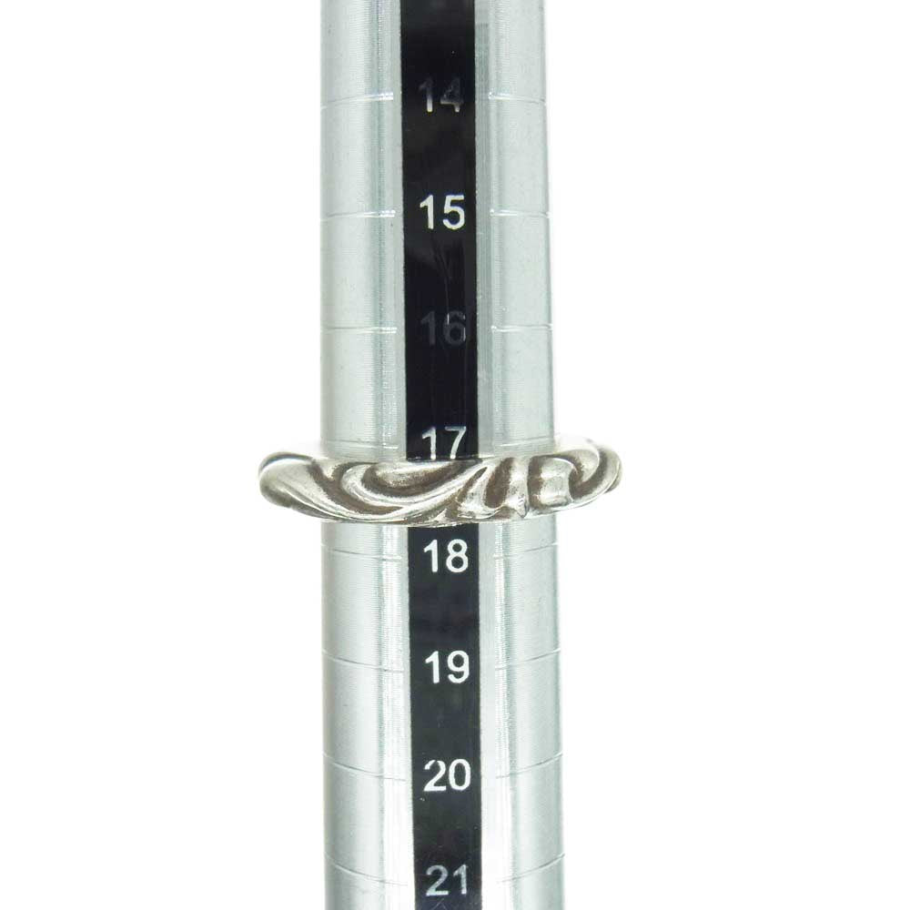 CHROME HEARTS クロムハーツ(原本無) SCRL BAND スクロールバンド リング 17.5号【中古】