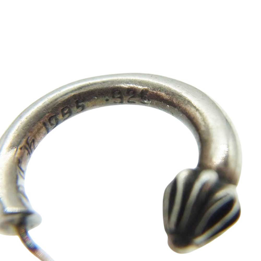 CHROME HEARTS クロムハーツ(原本無) HOOP PLAIN プレーン フープ シルバー ピアス シルバー系【中古】