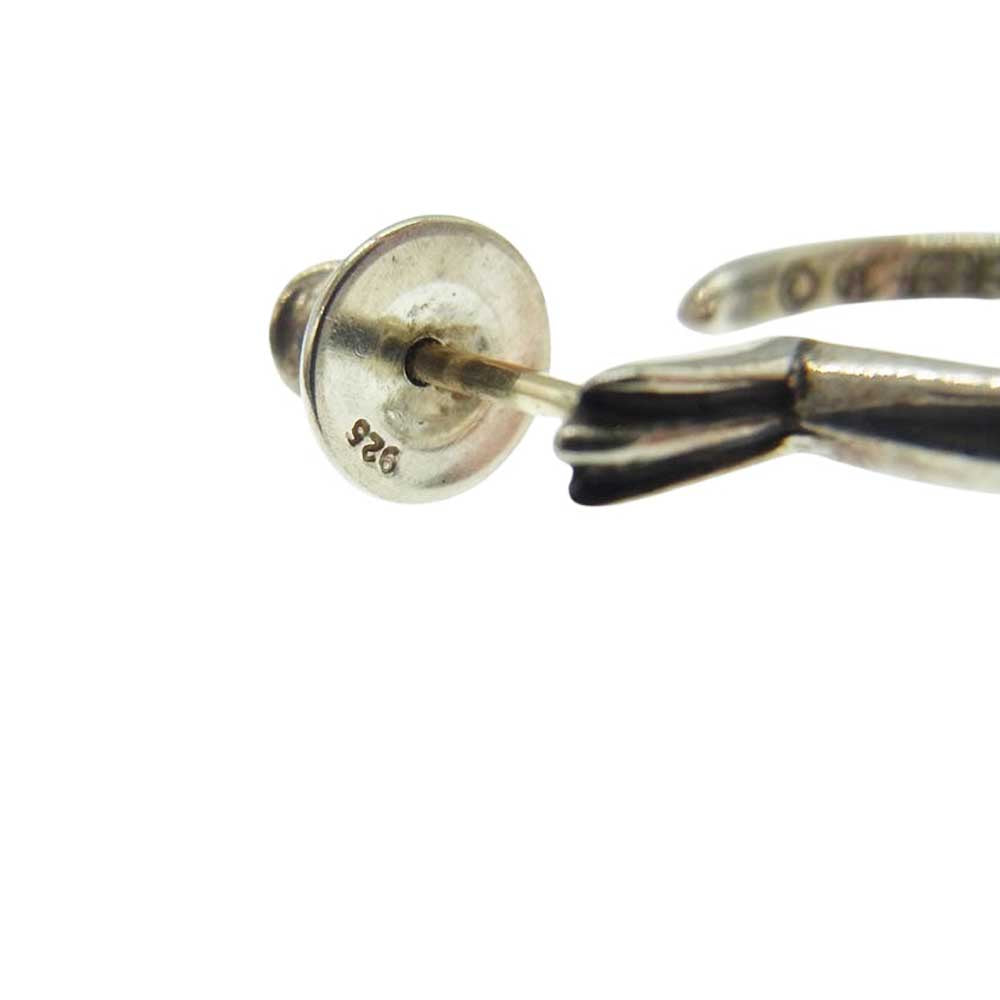 CHROME HEARTS クロムハーツ(原本無) TINY CH CROSS タイニーCH クロスフープ シルバー ピアス シルバー系【中古】