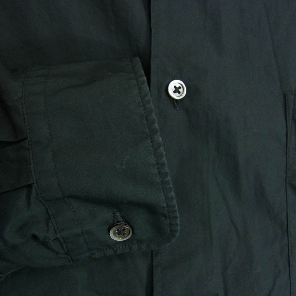 GRAPHPAPER グラフペーパー GM221-50115B Broad L/S Oversized Regular Collar Shirt オーバーサイズ レギュラー カラー 長袖 シャツ ブラック系 F【中古】