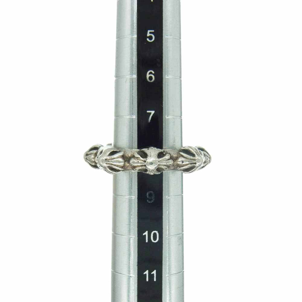 CHROME HEARTS クロムハーツ(原本無) CROSS BAND RING クロスバンド リング シルバー系 8号【中古】