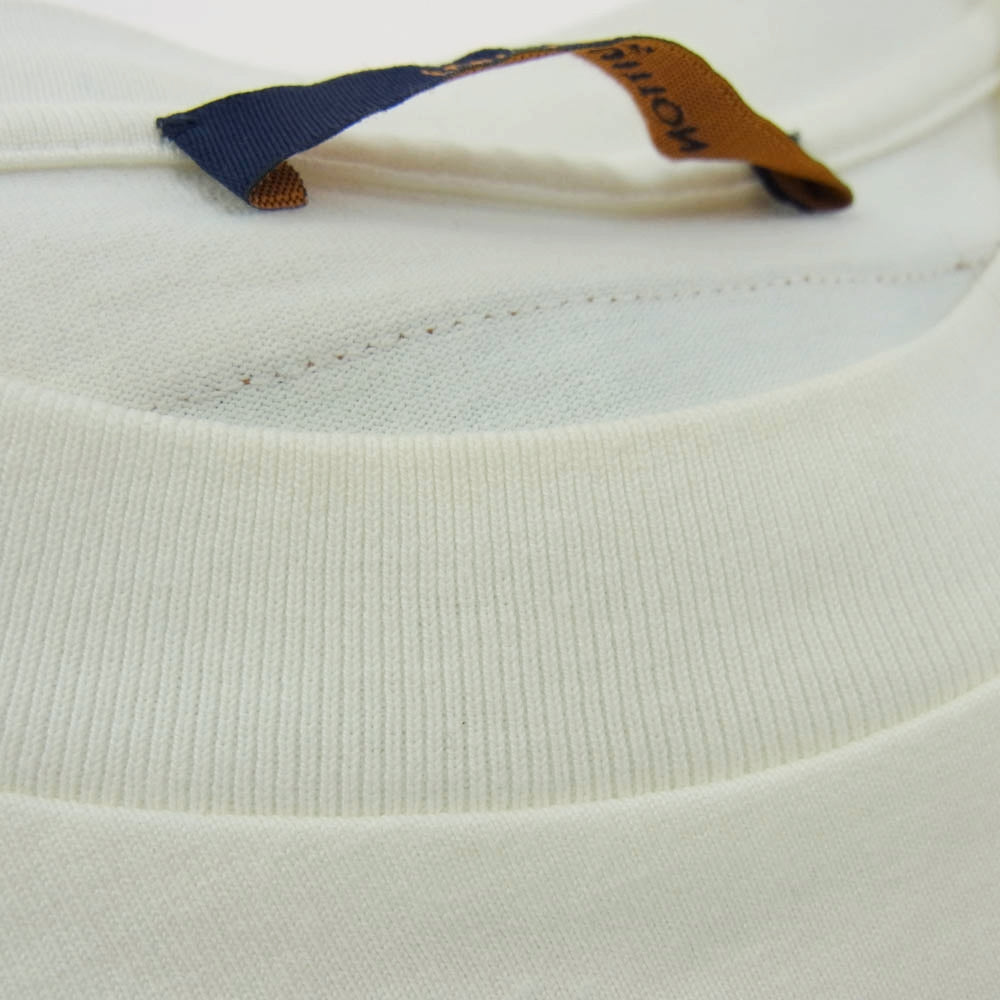 LOUIS VUITTON ルイ・ヴィトン RM212M DT3 HLY22W エンボス ロゴプリント Tシャツ 半袖 カットソー ホワイト系 M【中古】