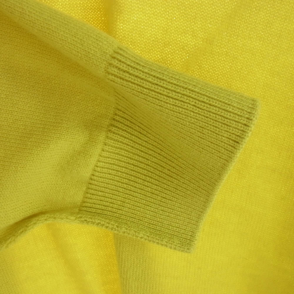 LOUIS VUITTON ルイ・ヴィトン RM212Q JZE HHN42W インサイドアウト カシミヤ クルーネック ニット セーター イエロー イエロー系 L【中古】