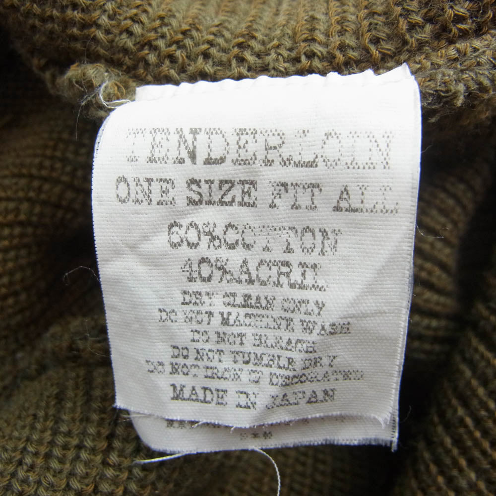 TENDERLOIN テンダーロイン T-JEEP CAP ニットキャップ キャスケット カーキ系 OS【中古】