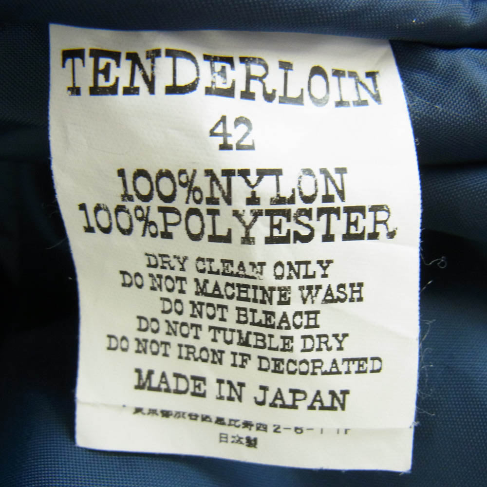 TENDERLOIN テンダーロイン T-NRA VEST 中綿 ベスト ネイビー系 42【中古】