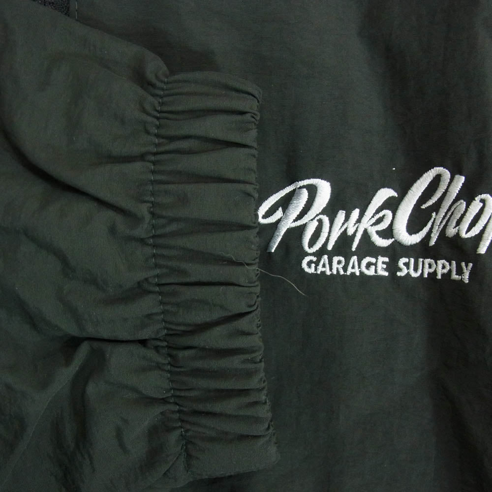 PORKCHOP ポークチョップ OVAL LOGO NYLON JKT バックプリント ナイロンジャケット グリーン系 XL【中古】