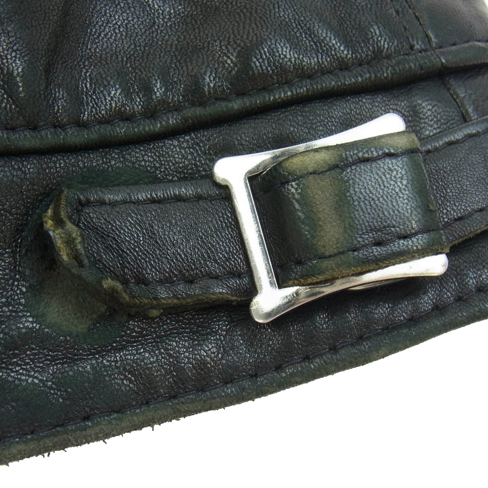 Lewis Leathers ルイスレザー 551TV DOMINATOR TIGHT FIT ドミネーター タイトフィット シープスキン レザー シングルライダース ジャケット ブラック系 38【中古】