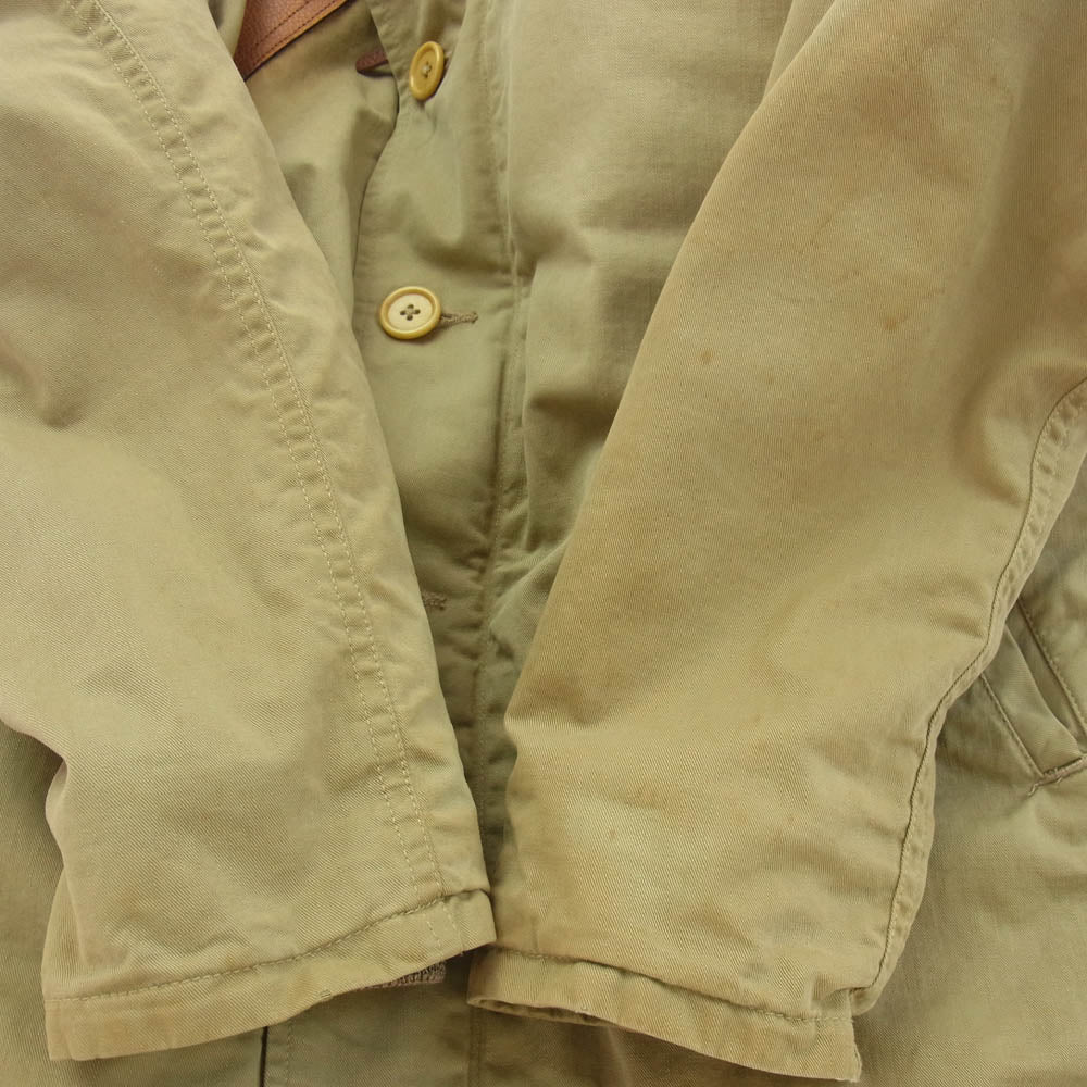 VISVIM ビズビム VS0001576 DECKHAND JKT WIND STOPPER デックハンド ウィンドストッパー 裏ボア ジップアップ N-1 デッキ ジャケット カーキ系 M【中古】