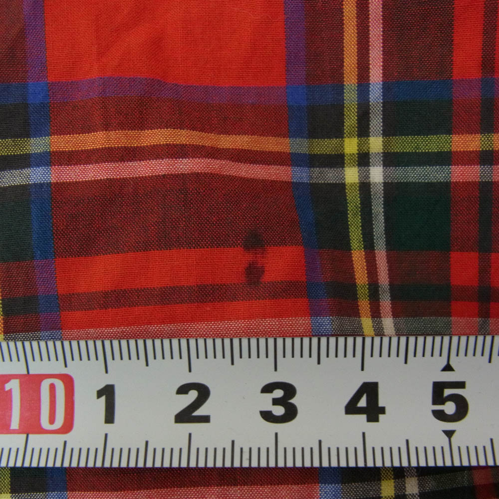 POLO RALPH LAUREN ポロ・ラルフローレン チェック ガウン コート レッド系 M【中古】