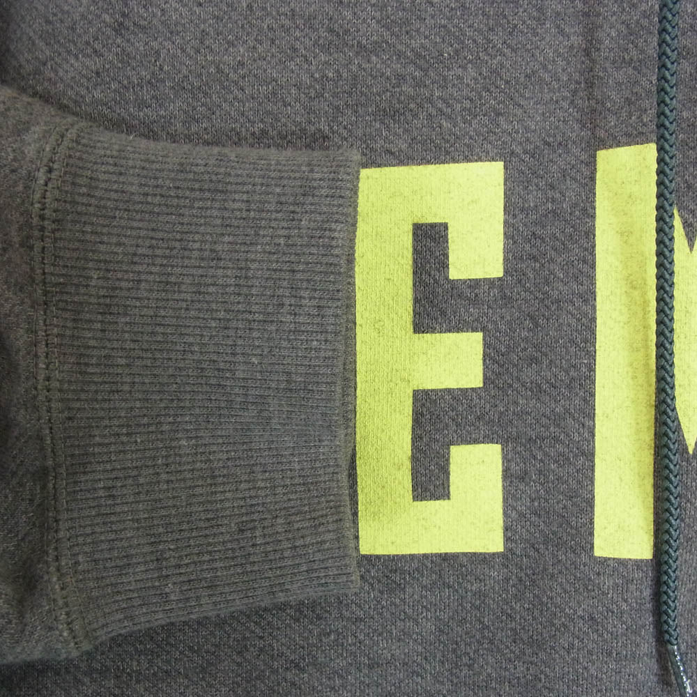 SEQUEL シークエル 22AW LEMON ロゴ HOODIE フーディー パーカー グレー系 XL【中古】