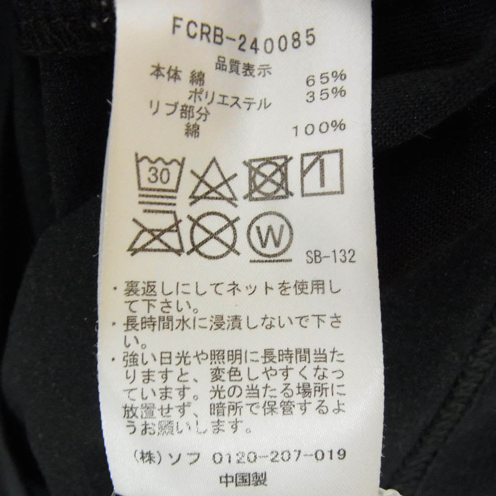 F.C.R.B. エフシーアールビー FCRB-240085 SIDE LOGO TEE サイドロゴ 半袖 Tシャツ ブラック系 XL【中古】