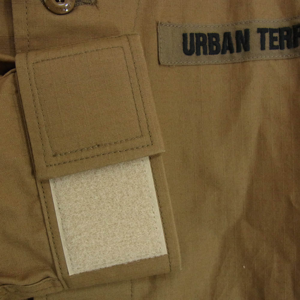 WTAPS ダブルタップス 21ss 211WVDT-SHM06 SCOUT LS COTTON RIPSTOP リップストップ ノーカラー ジャケット カーキ系 X02【中古】