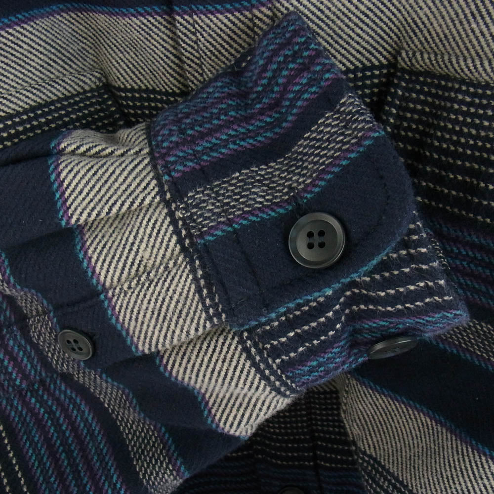 DESCENDANT ディセンダント 23aw TUMBREW STRIPE JACKET ストライプ ジャケット ネイビー系 グレー系 3【中古】