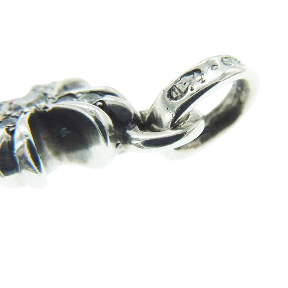 CHROME HEARTS クロムハーツ(原本無) CRS BBYFAT P DMND ベイビー ファット PAVE パヴェ ダイヤ クロス チャーム ペンダント トップ シルバー系【中古】