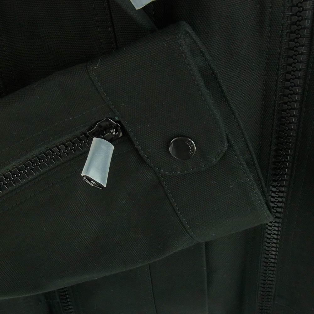 GUCCI グッチ 22SS 701259 XDBZM フロント ダブルジップ デニム ブルゾン ジャケット ブラック系 44【極上美品】【中古】