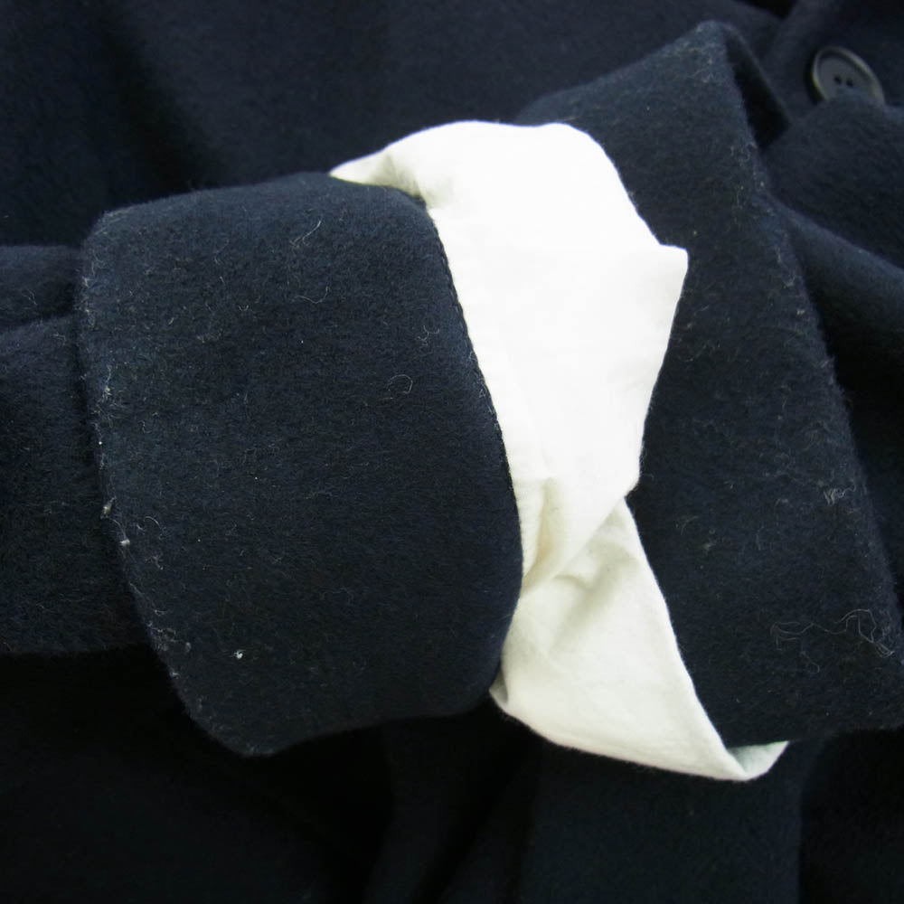 エヴァンキノリ USA製 Brushed Cashmere BIG COAT カシミヤ混 ビッグ コート ダークネイビー系 S【中古】