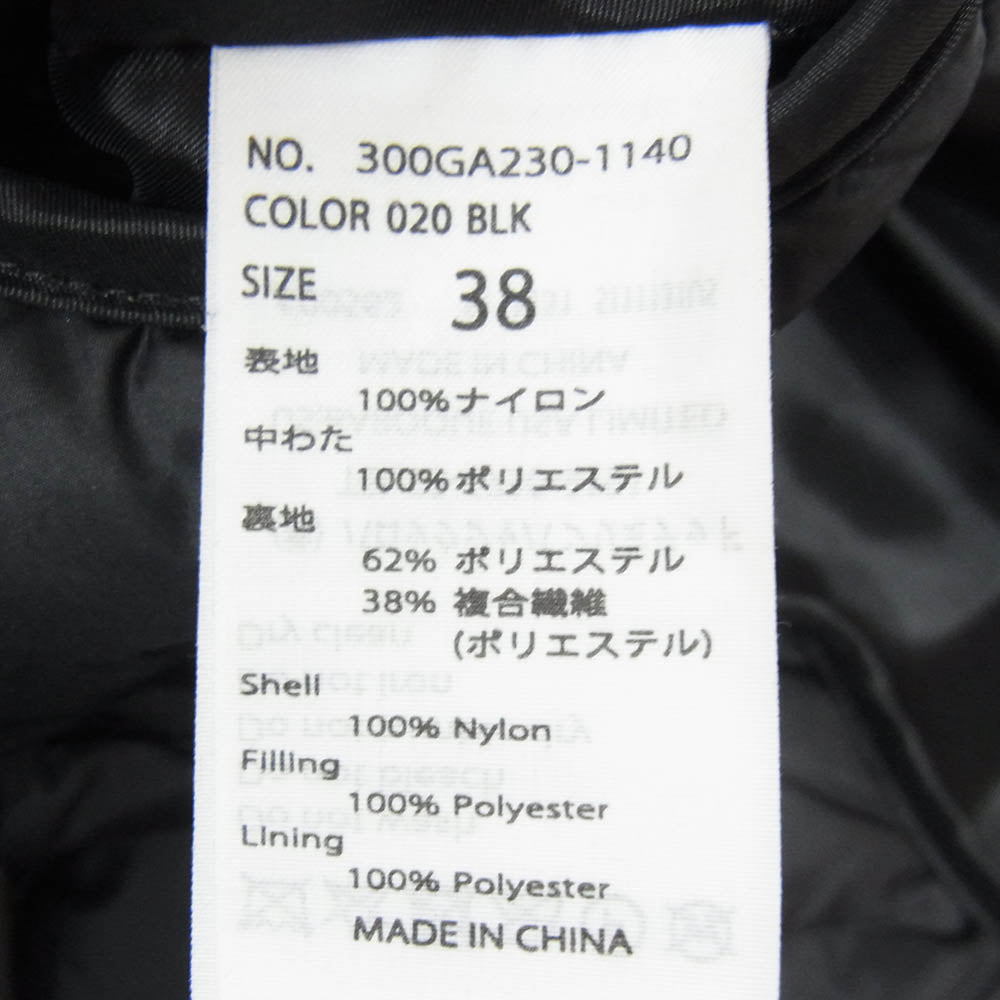 ENFOLD エンフォルド 23AW 300GA230-1140 SKIN VEST キルティング 中綿 ベスト ブラック系 38【美品】【中古】