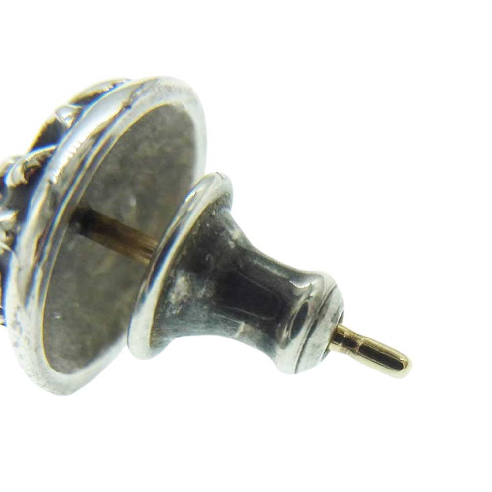 CHROME HEARTS クロムハーツ(原本無) STUD CRSBLL クロスボール スタッド シルバー ピアス シルバー系【中古】