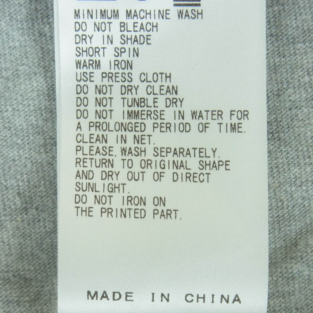 TOGA トーガ TZ242-JK972 TOO PRINT 半袖 Tシャツ コットン ポリエステル 中国製 グレー系 L.GRAY M【中古】
