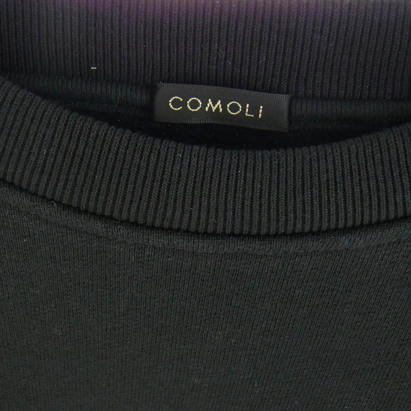 COMOLI コモリ 24AW A03-05003 コットン 裏毛 クルーネック スウェット 