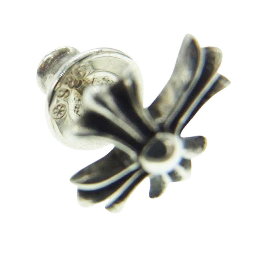 CHROME HEARTS クロムハーツ(原本無) No2 CH CRS CHクロス スタッド クロス シルバー ピアス シルバー系【中古】