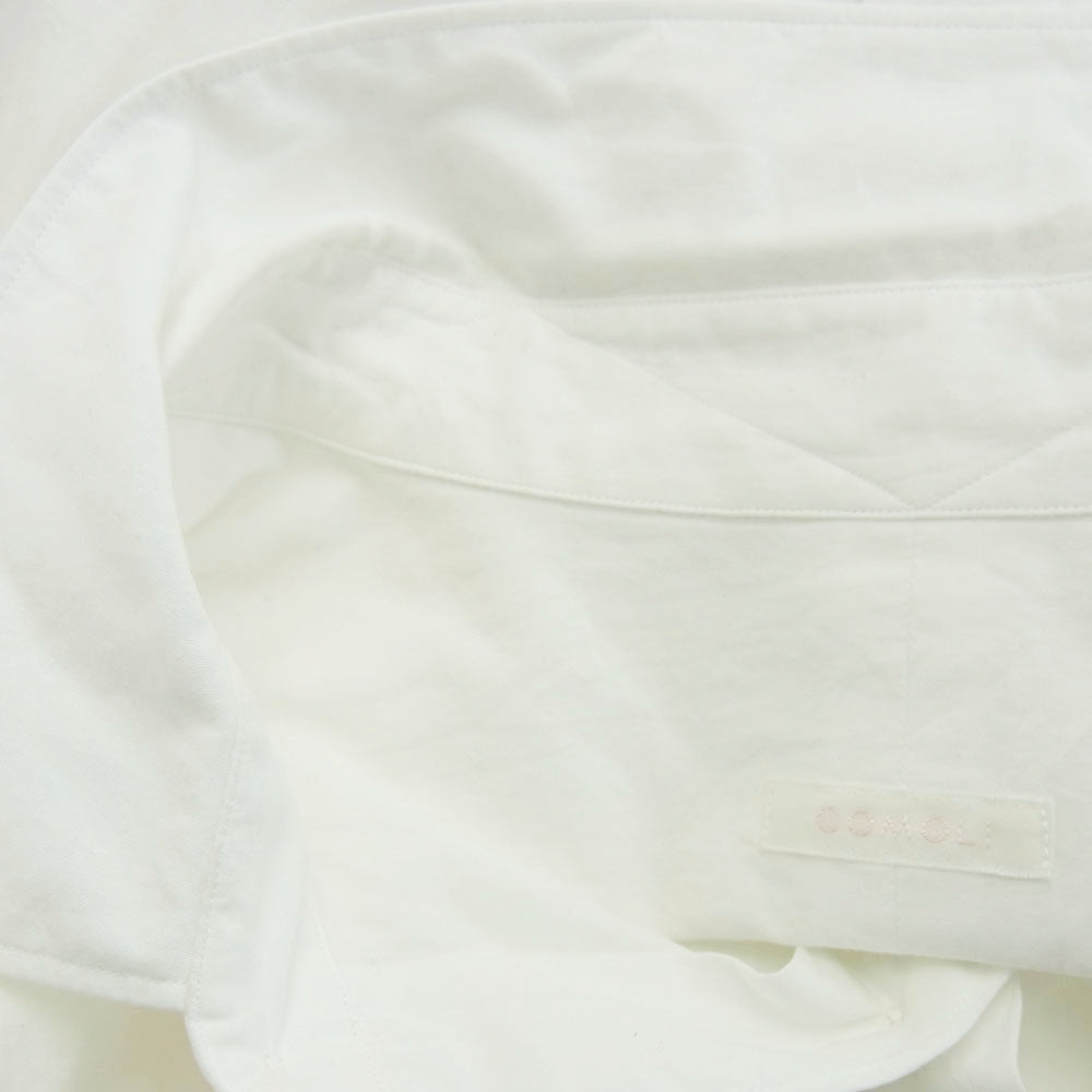 COMOLI コモリ 24AW A03-02001 コモリシャツ コットン 長袖 シャツ ホワイト系 5【中古】