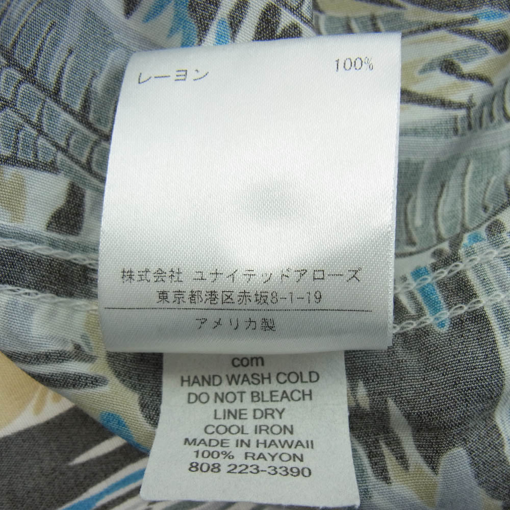 コナベイハワイ 1216-343-2654 UNITED ARROWS ユナイテッドアローズ別注 総柄 アロハ シャツ 半袖 マルチカラー系 M【中古】