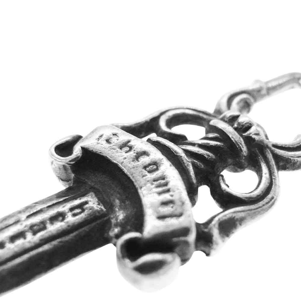 CHROME HEARTS クロムハーツ(原本無) #10 DAGGER ダガー ジップ ペンダントトップ オールド シルバー系【中古】
