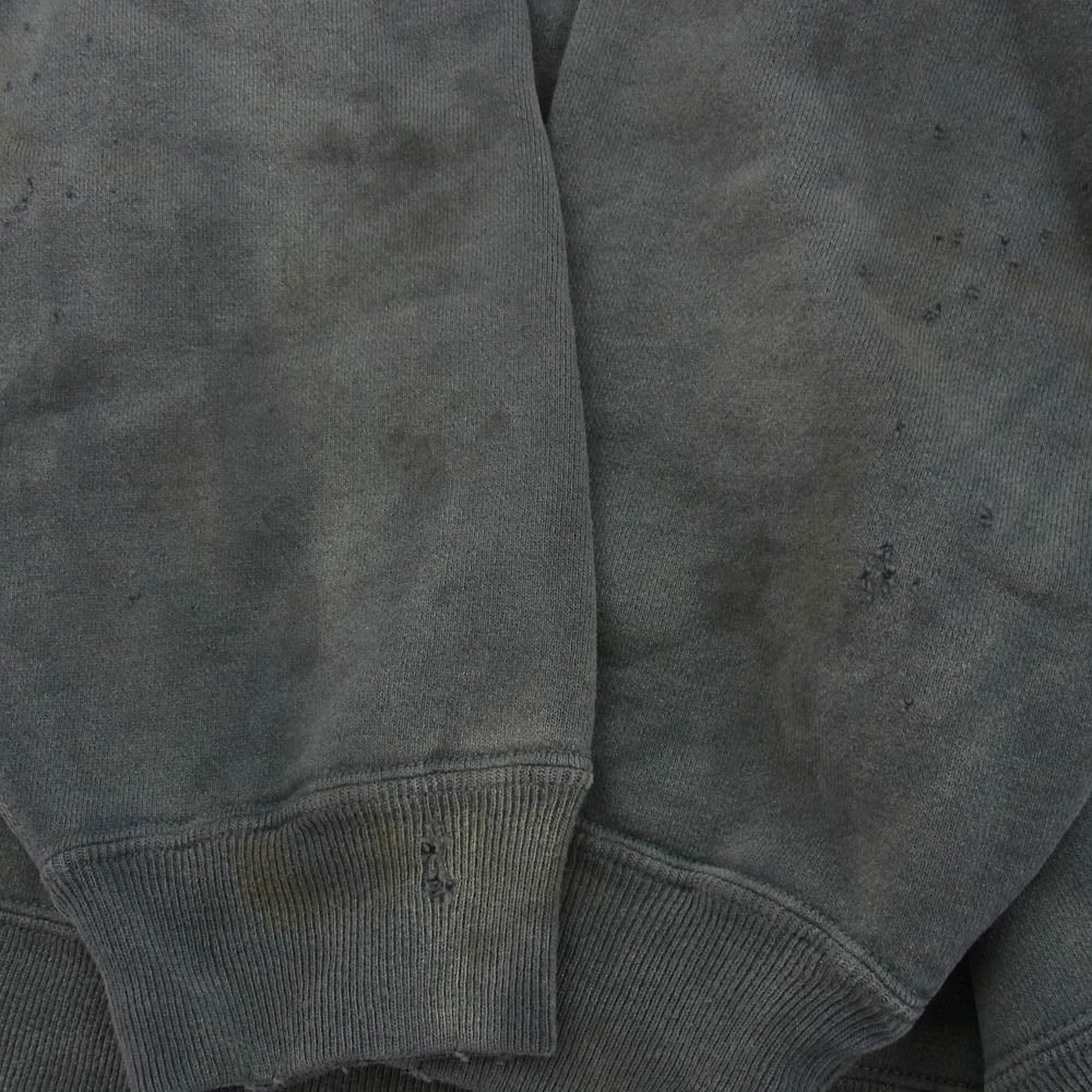 SAINT MICHAEL セントマイケル 24AW SM-YS1-0000-030 CREW SWT RAINBOW SNT BLK レインボーロゴ クルーネック スウェット グレー系 XL【中古】