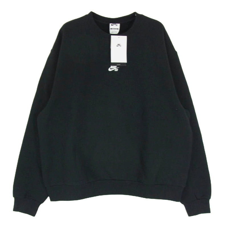 【中古】ancellm BLOCK FLEECE CREW LS 2 黒 NIKE ナイキ FV7354-010 SB Fleece SKATE CREW Black スケートボード