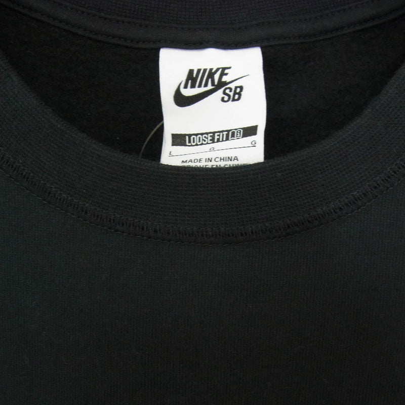 NIKE ナイキ FV7354-010 SB Fleece SKATE CREW Black スケートボード