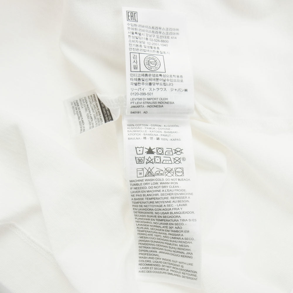 Levi's リーバイス × BEAMS ビームス SUPER WIDE LOGO T-SHIRT Tシャツ ホワイト系 XL【新古品】【未使用】【中古】