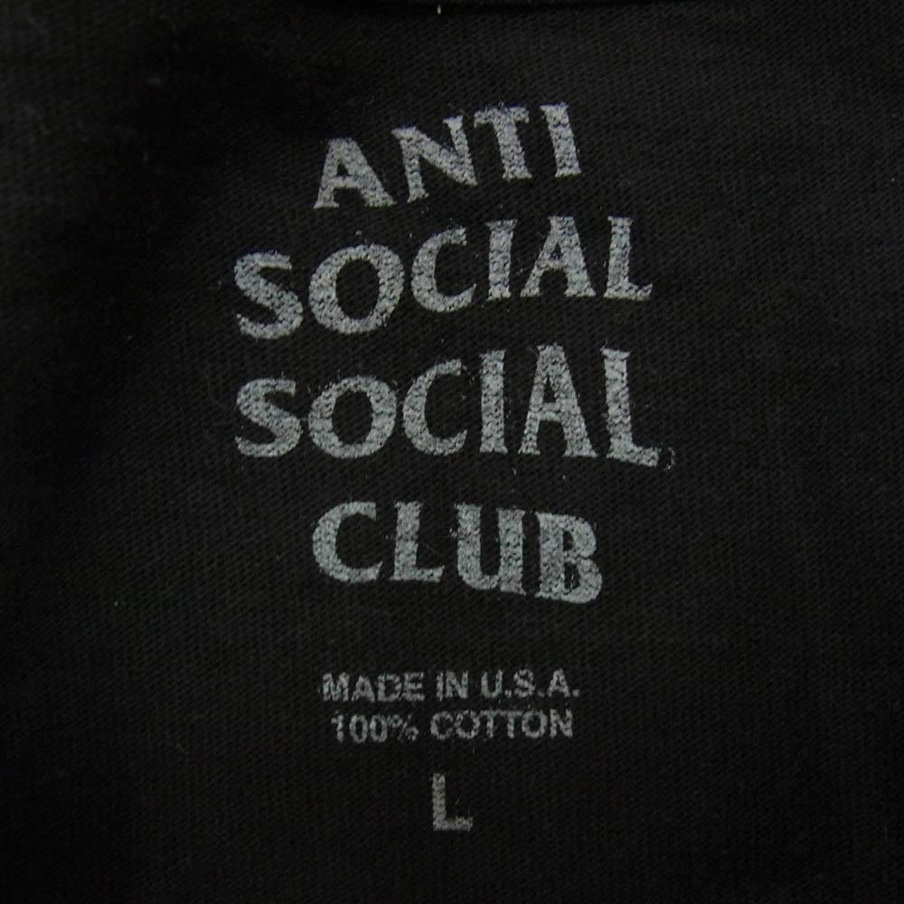 アンチソーシャルソーシャルクラブ VANCOUVER バンクーバー プリント Tシャツ ブラック系 L【中古】