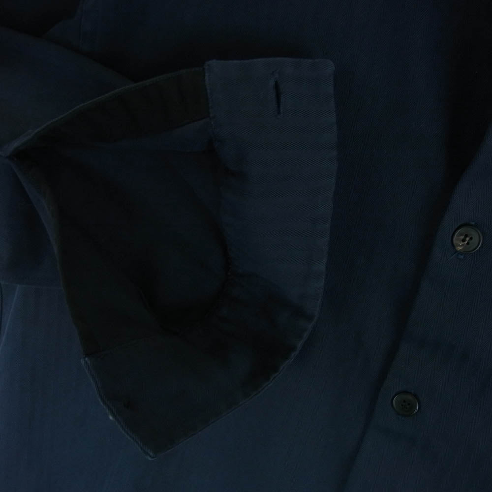 OAMC オーエーエムシー 20SS OAMQ600884 OQ241500A Cascade Panel Shirt カスケード パネル シャツ ジャケット 長袖 ダークネイビー系 ブラック系 S【中古】