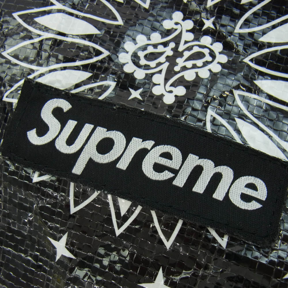 Supreme シュプリーム Bandana Tarp Side Bag バンダナ柄 ショルダーバッグ サコッシュ ブラック系【中古】