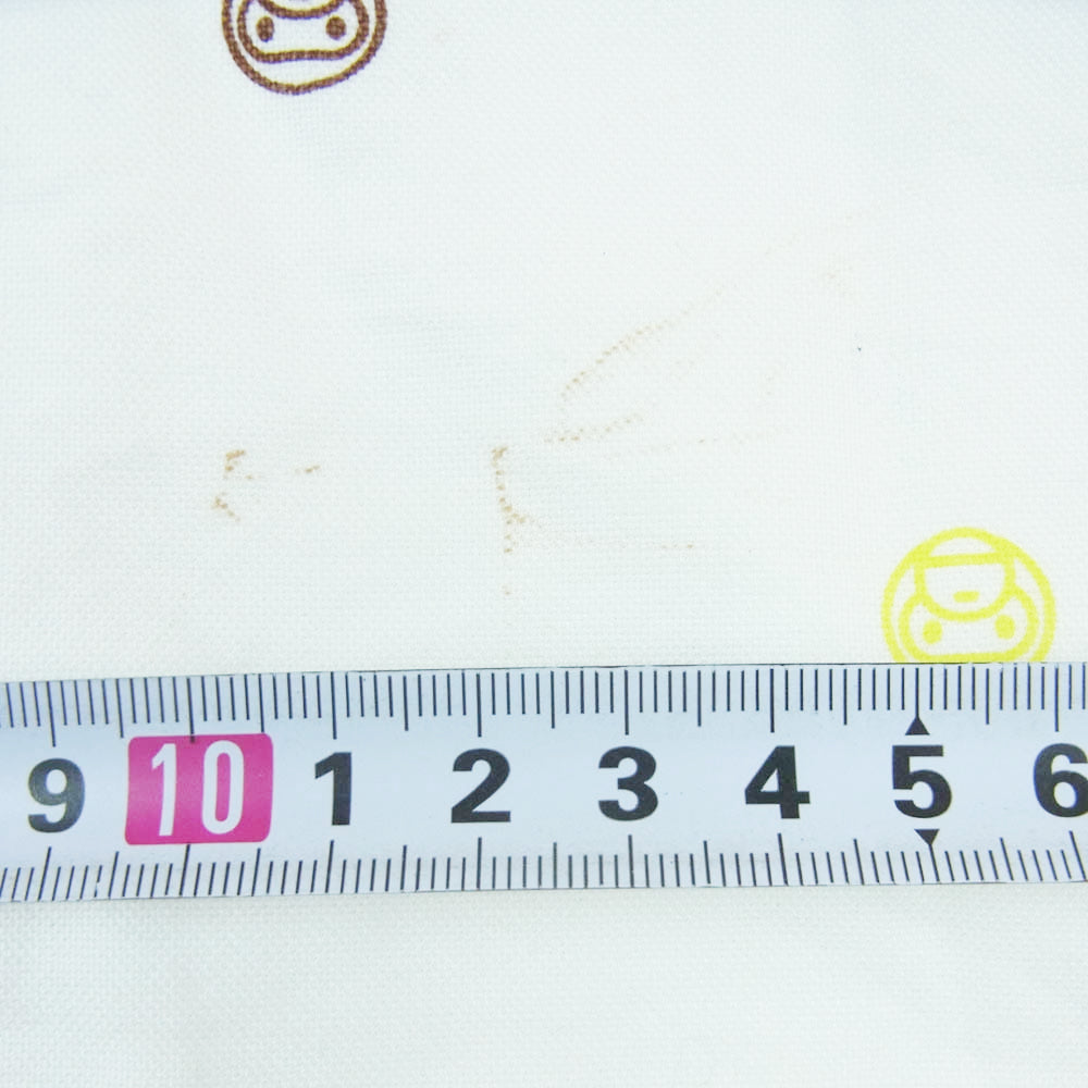 A BATHING APE アベイシングエイプ 002SH0801030X BABY MILO ベイビーマイロ ドット プリント BD 長袖 シャツ ホワイト系 M【中古】