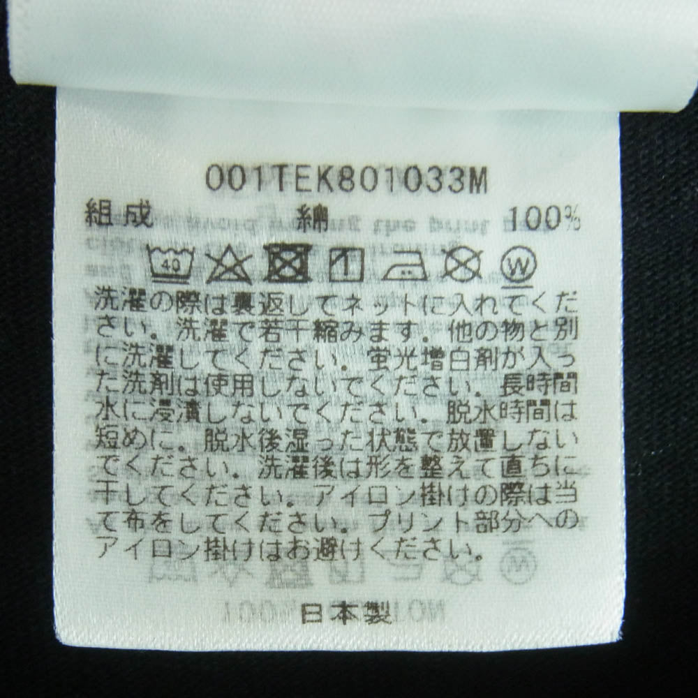 A BATHING APE アベイシングエイプ 001TEK801033M logo print T-shirt 大猿 グラデーション ロゴ 半袖 Tシャツ ブラック系 M【中古】