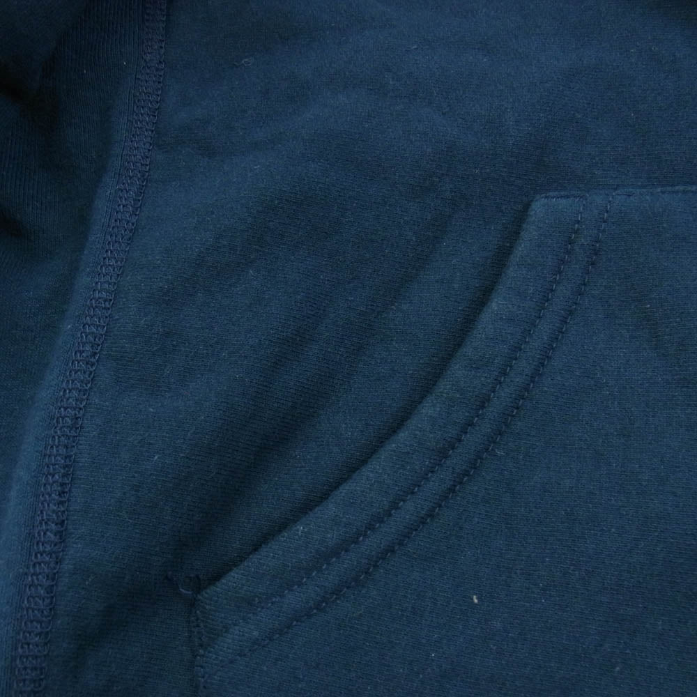Supreme シュプリーム 18FW Classic Script Hooded Sweatshirt クラシック スクリプト ロゴ刺繍 フーデッド スウェット パーカー ネイビー系 L【中古】